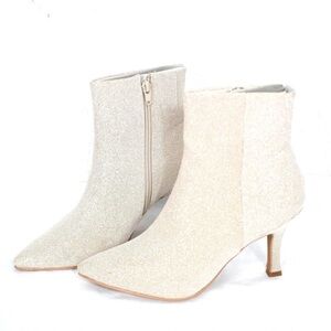Elegant Cream Ankle Booties